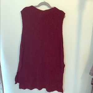 Warm comfy sleeveless sweater